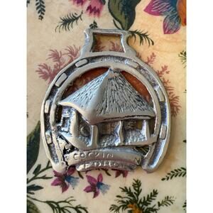 Brass Medallion: Horse shoe & Cockington Forge Design